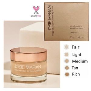 Josie Maran • Whipped Argan Oil Beauty Butter • Velvet Foundation • “Medium”